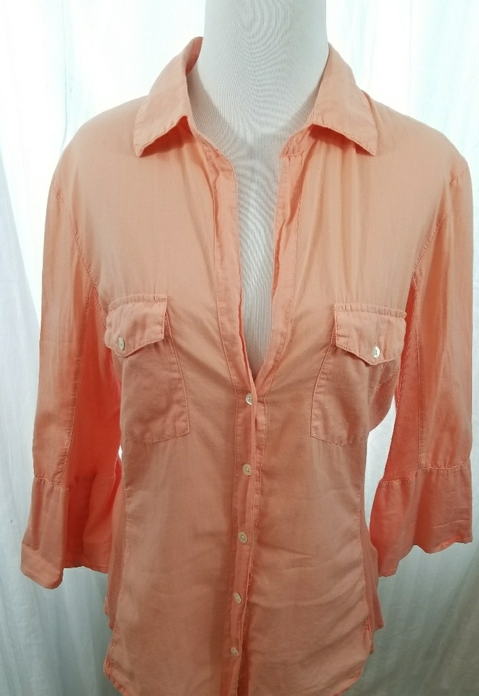 James Perse peach side ribbed panel sz 4/12